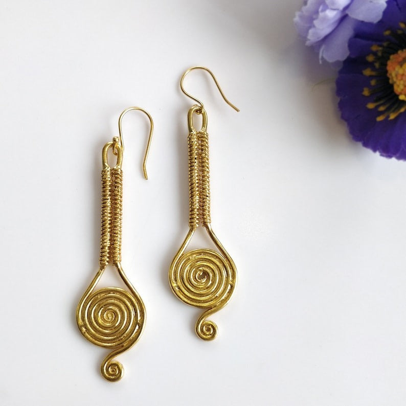brass earring