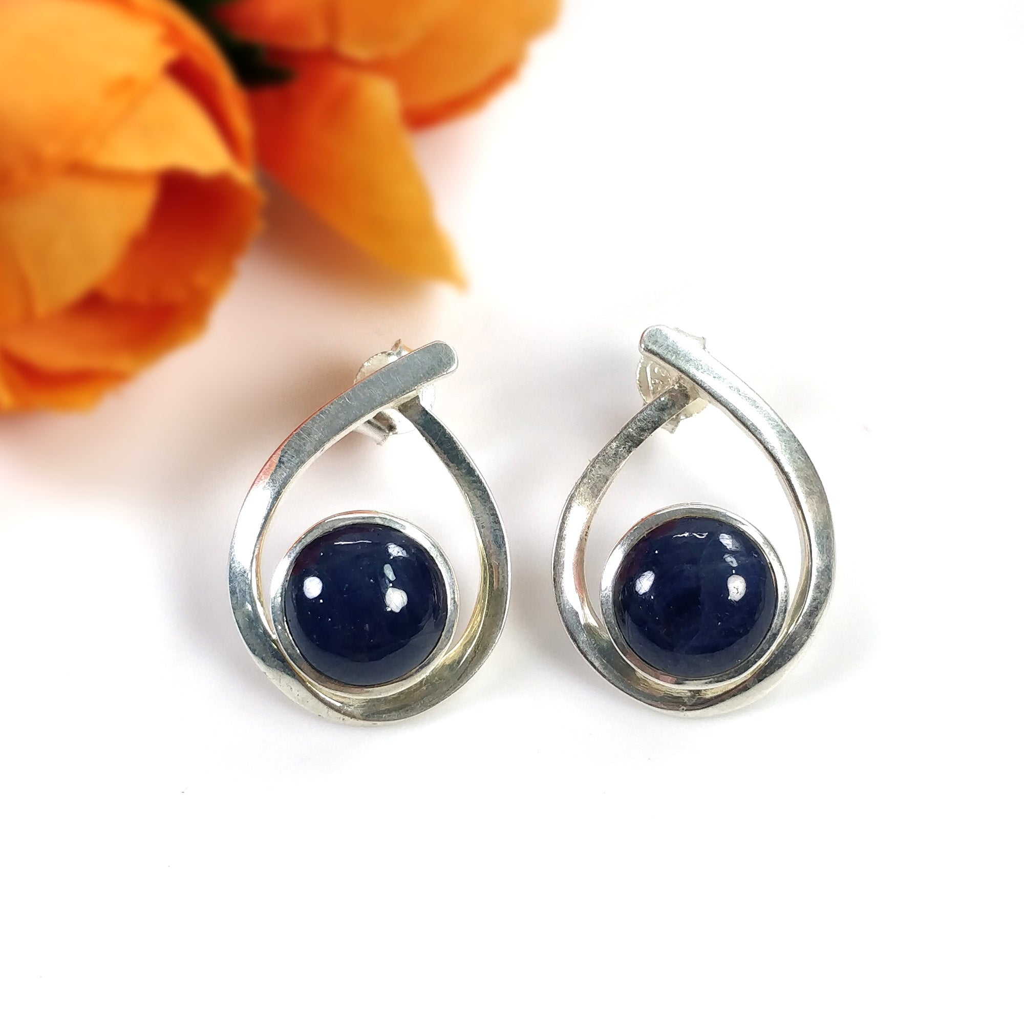 Silver Push Back Earring