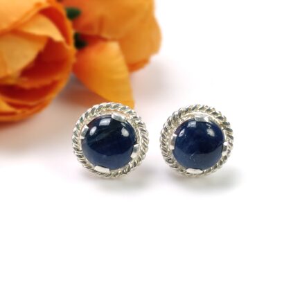 blue sapphire earring