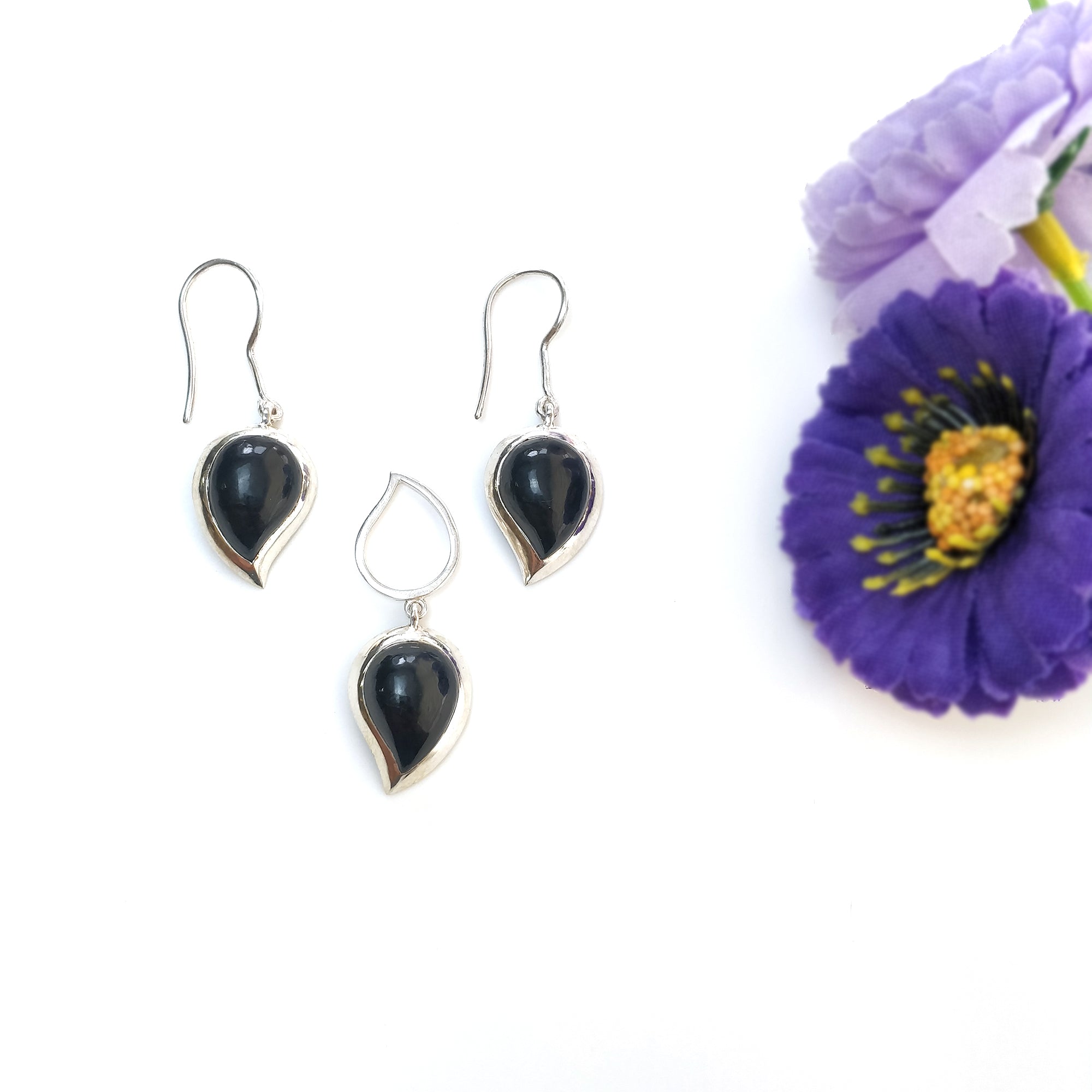 onyx jewelry set