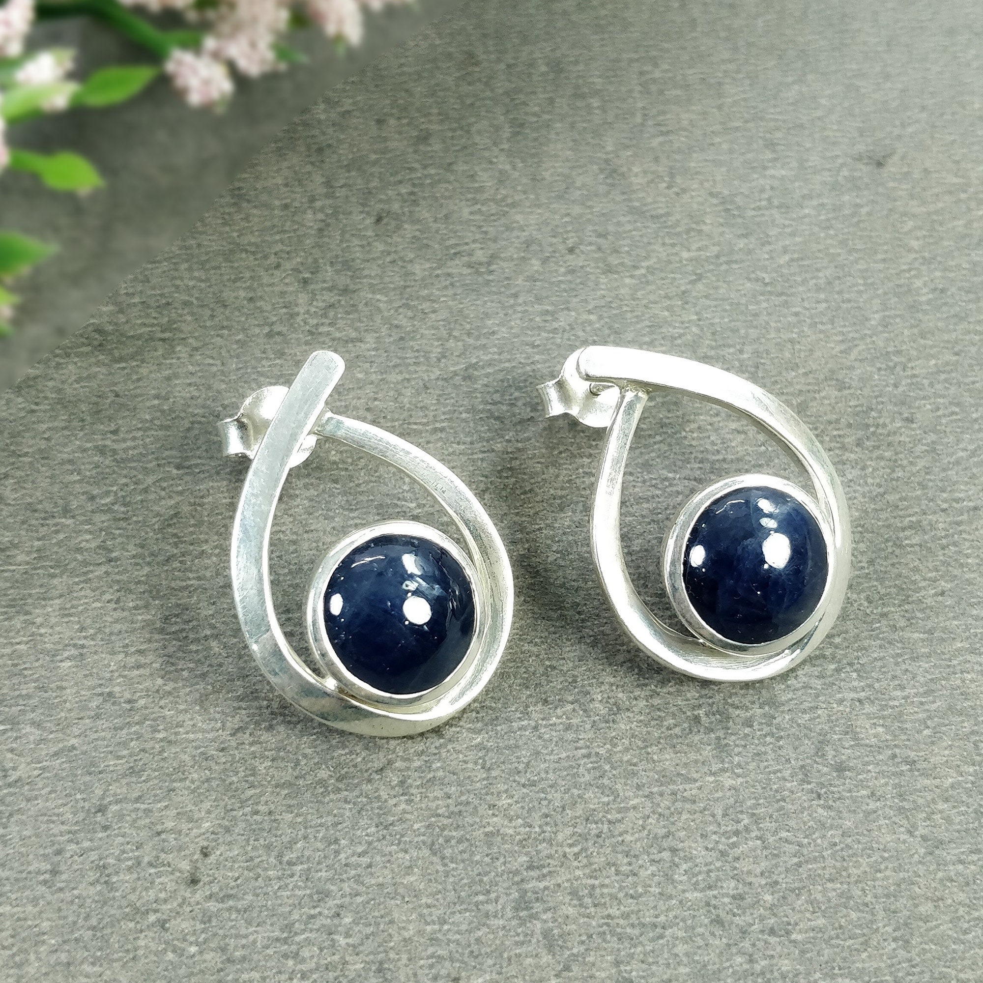 orecchini di zaffiro