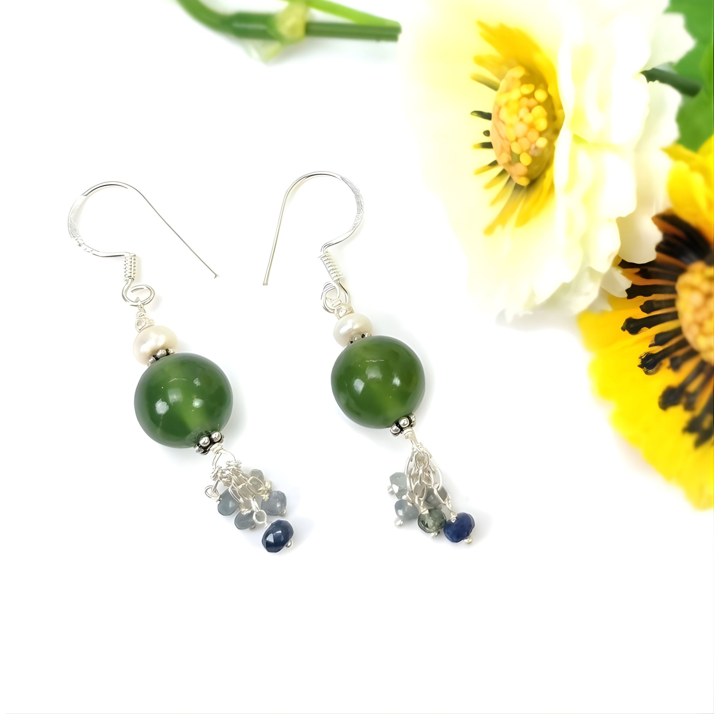 ビーズイヤリング