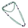 silver beads necklace