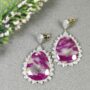 红宝石耳环