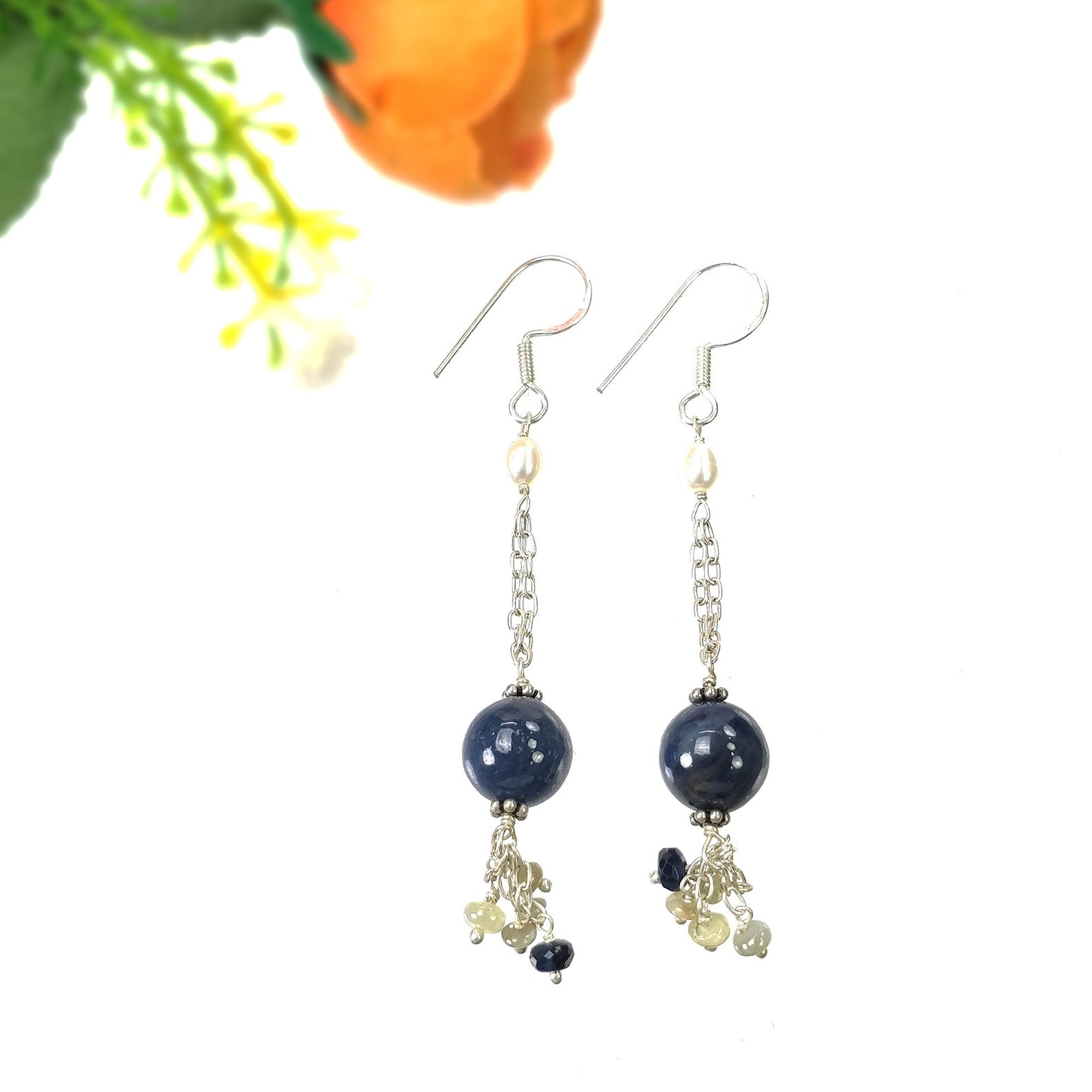 sapphire earring