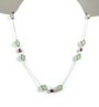 silver beads necklace