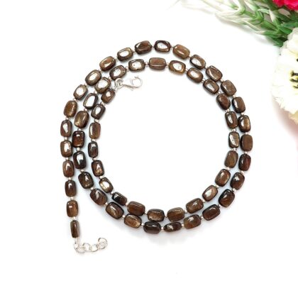 silver beads necklace