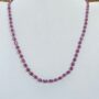 silver beads necklace