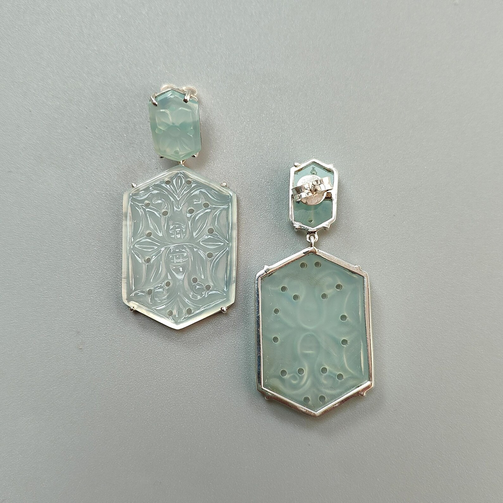 オニキスのイヤリング