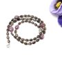 silver beads necklace