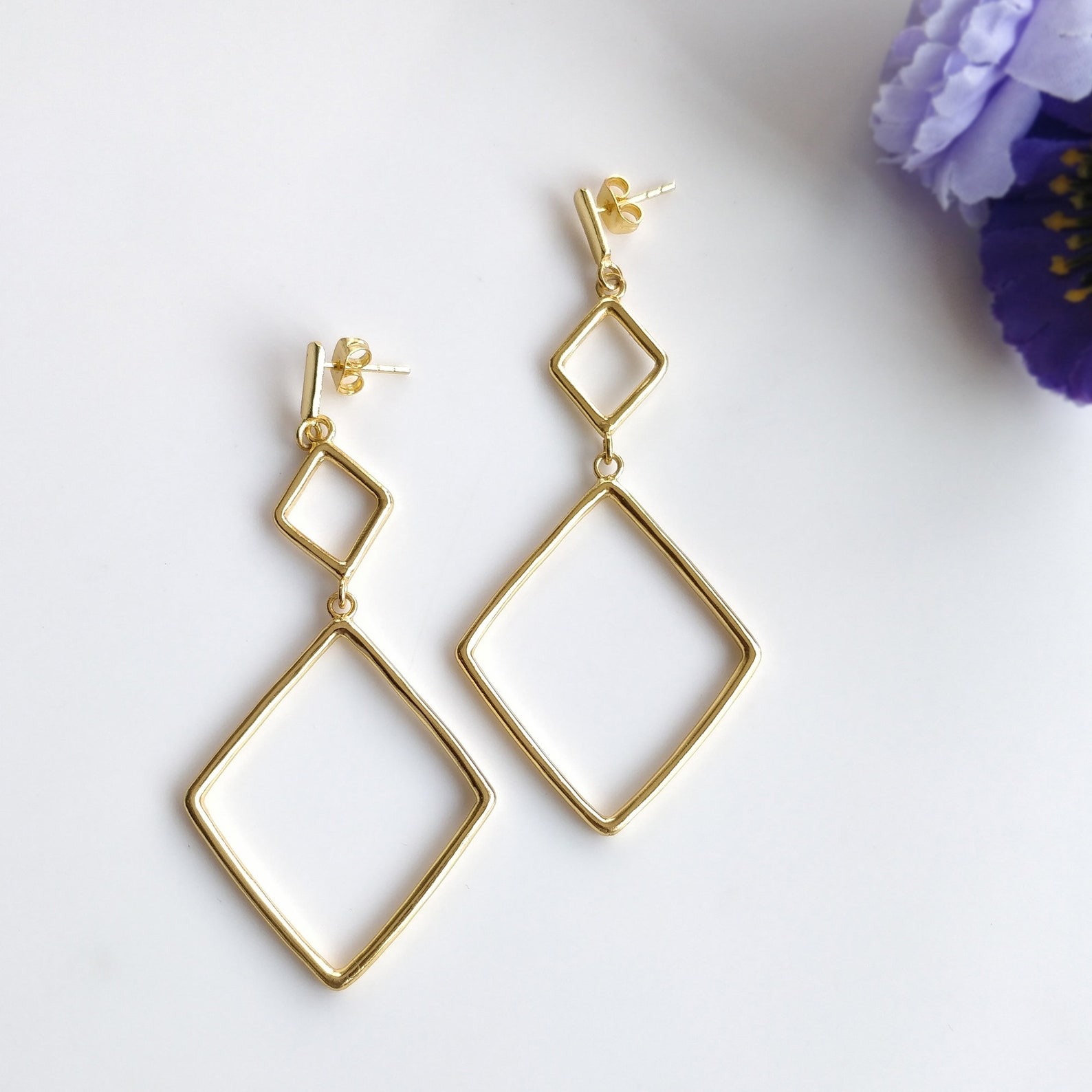 brass earring