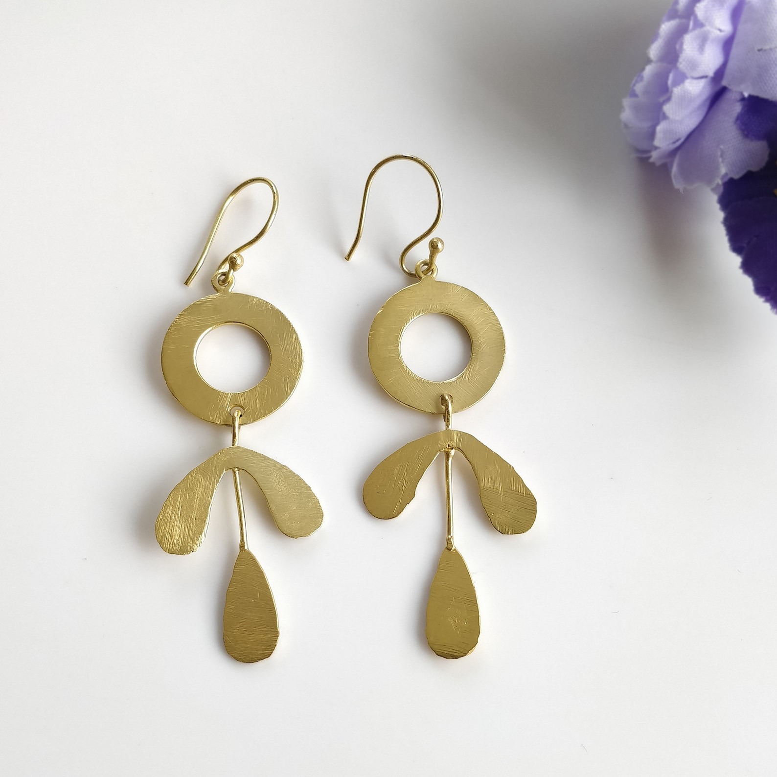 brass earring