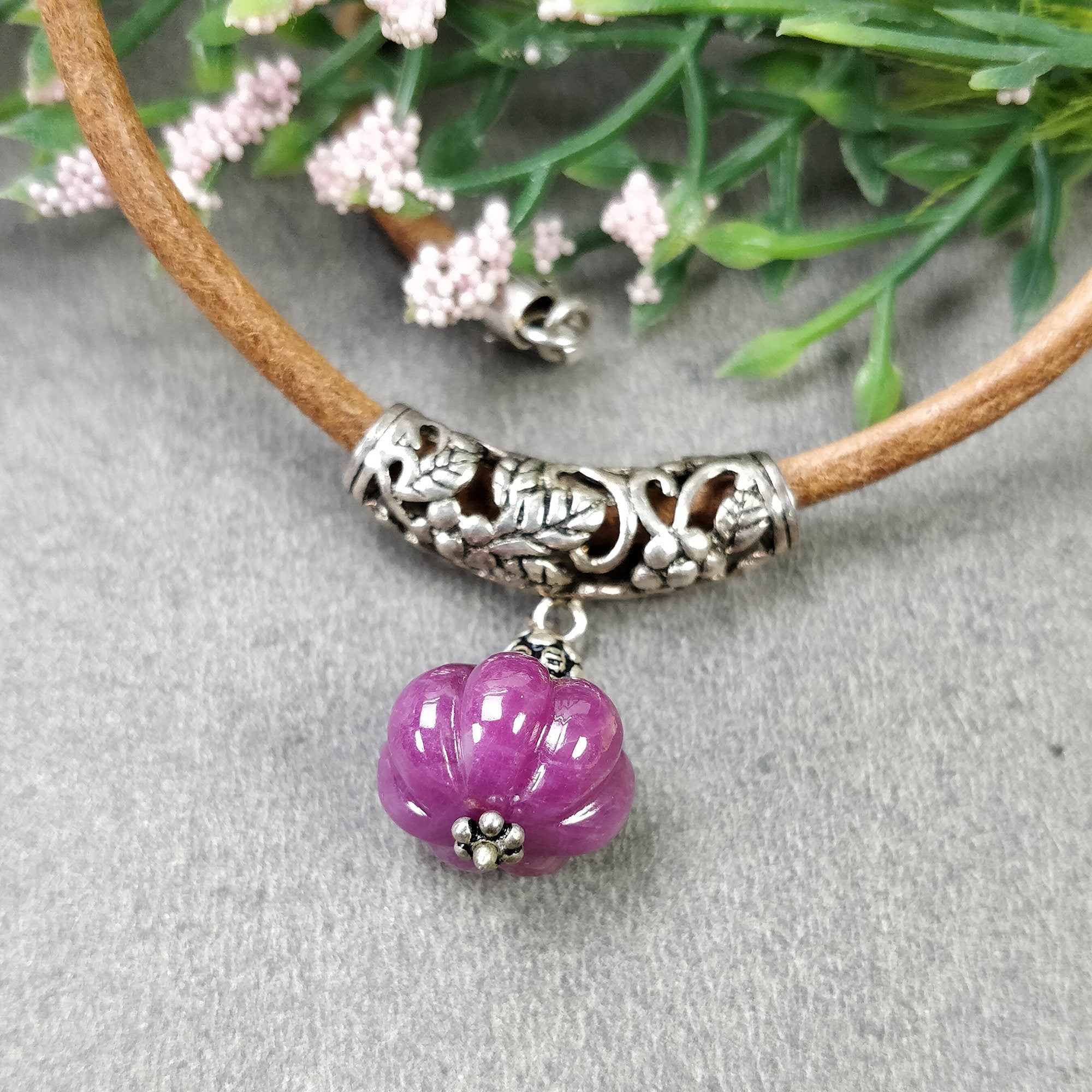 Collana di rubini