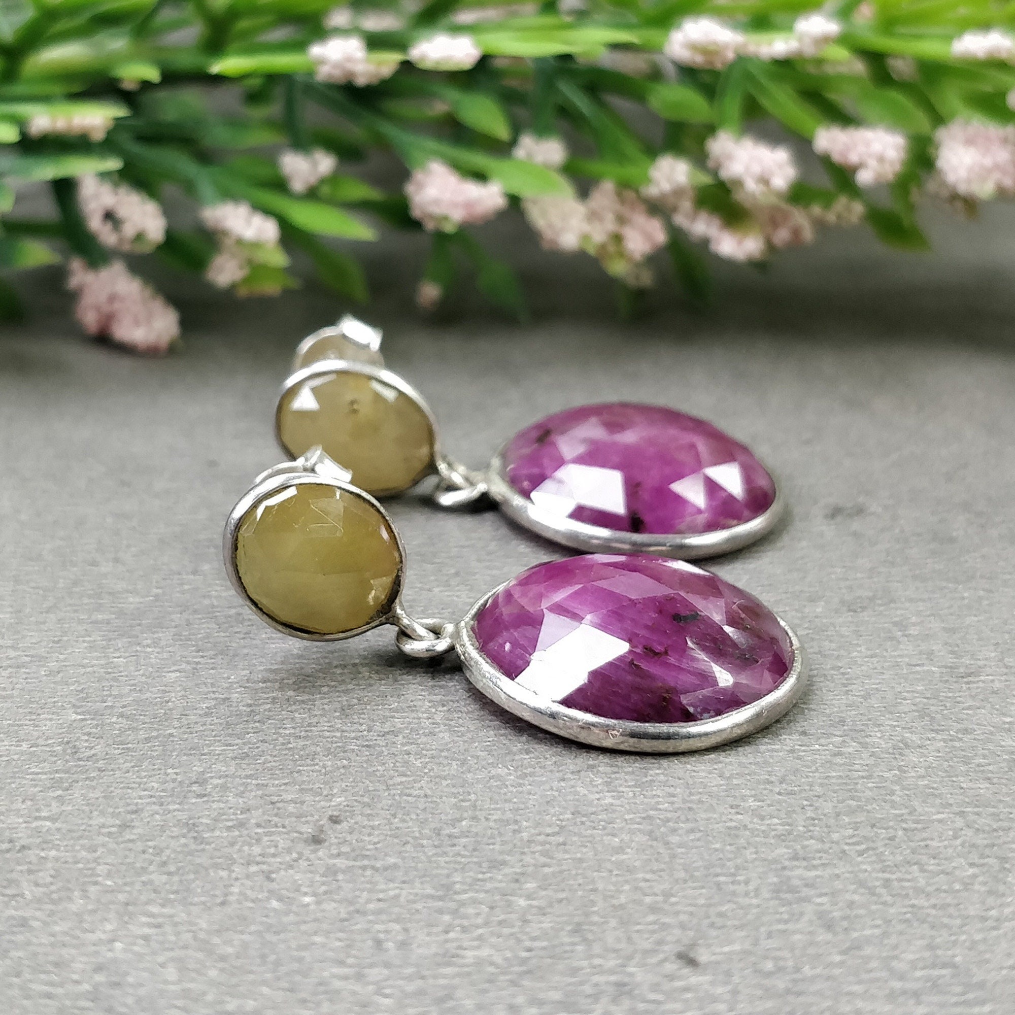 pendientes de zafiro