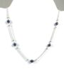 silver beads necklace