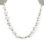 silver beads necklace