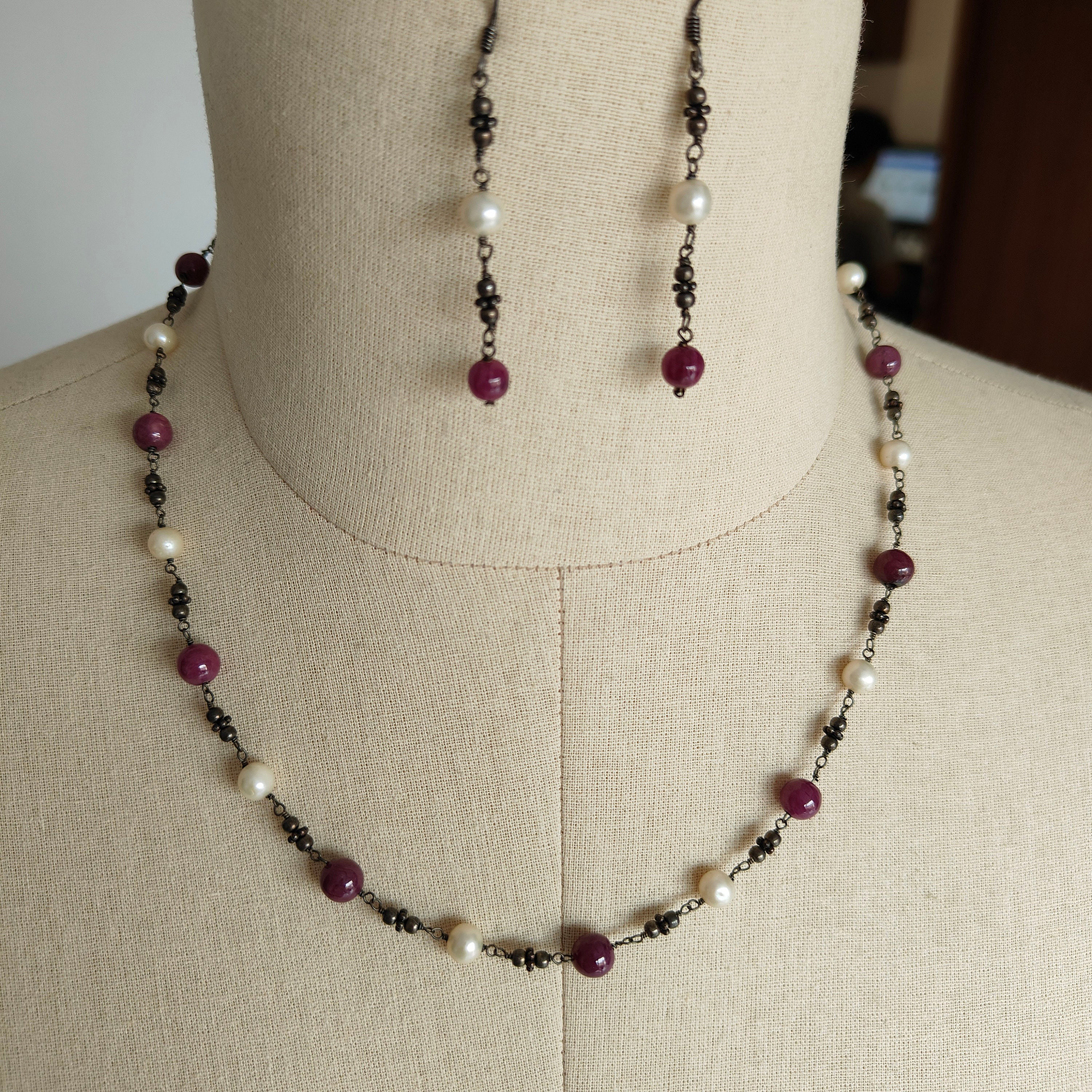 Boucles d'oreilles en perles