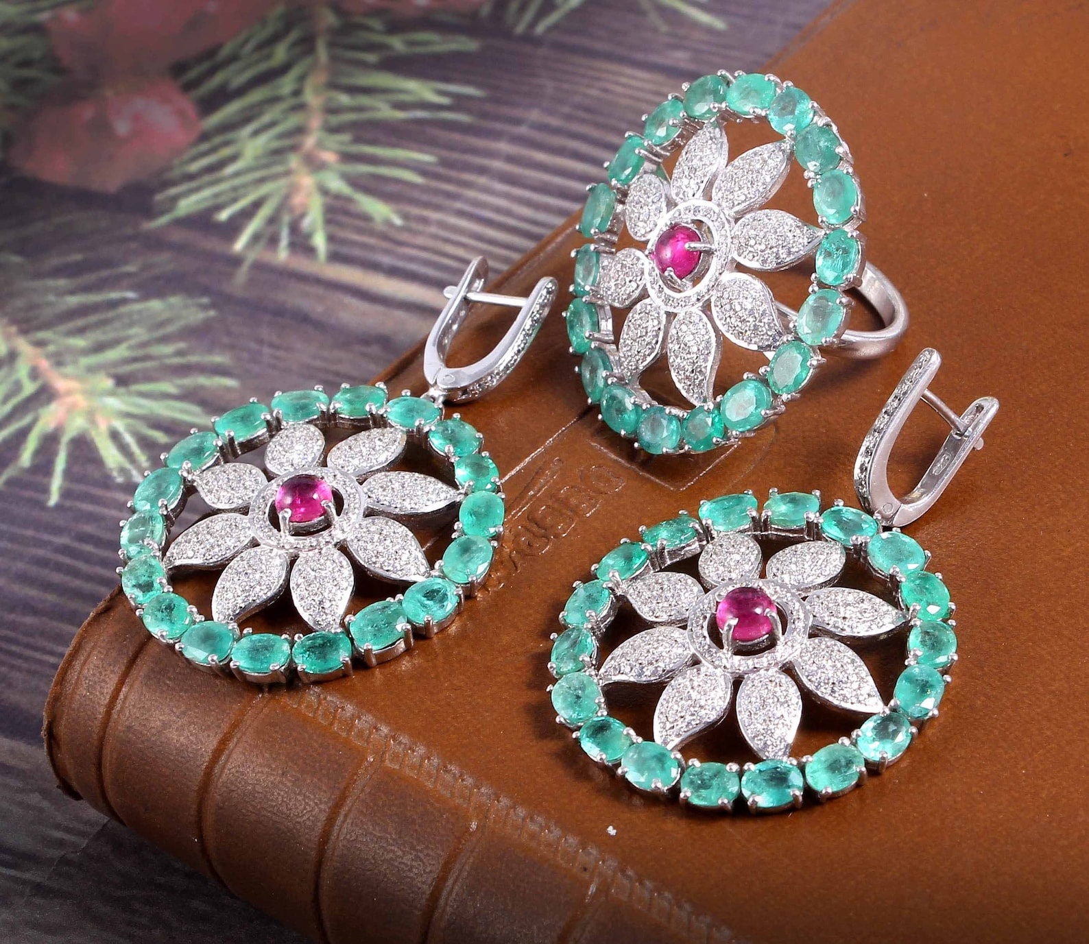 Ensemble de bijoux en argent