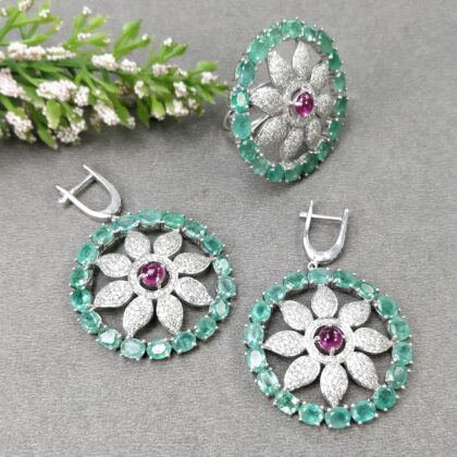 祖母绿首饰套装