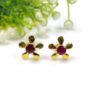 ruby earring