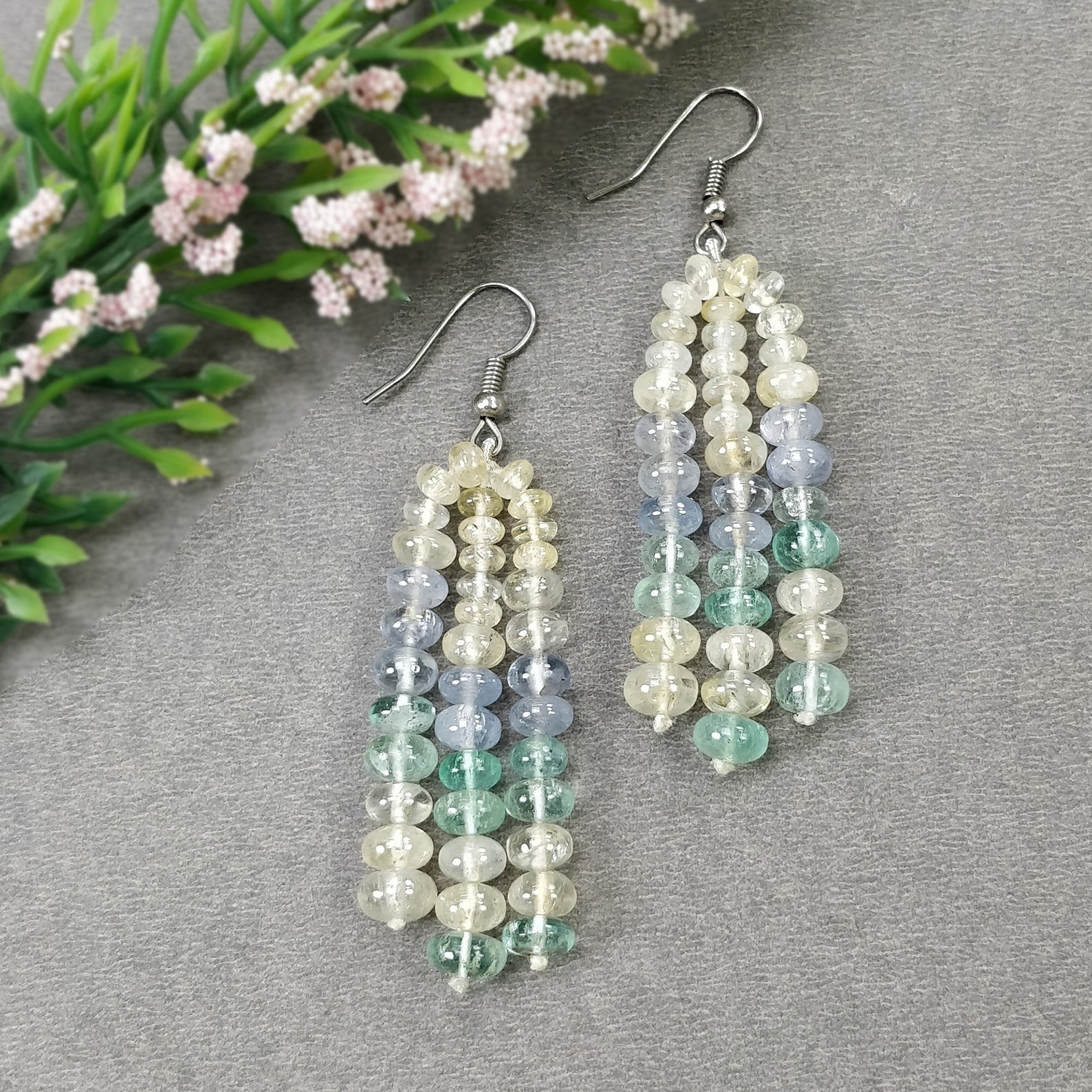 orecchini di perline