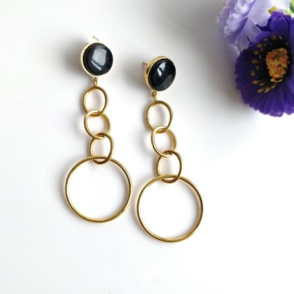 onyx earring