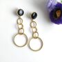onyx earring